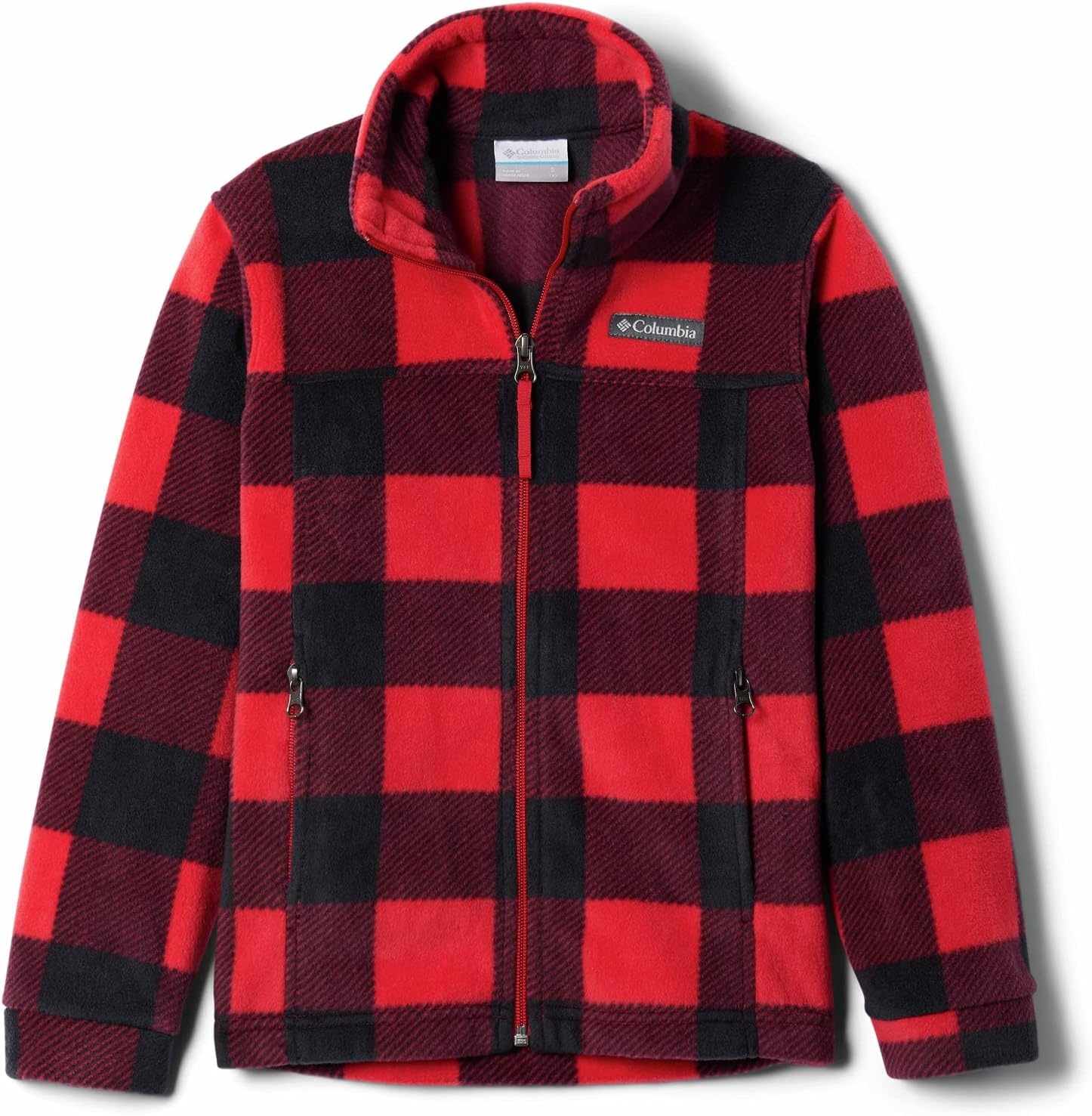 image:imageColumbia Boys Zing Fleece Jacket JacketMountain Red Check B Print