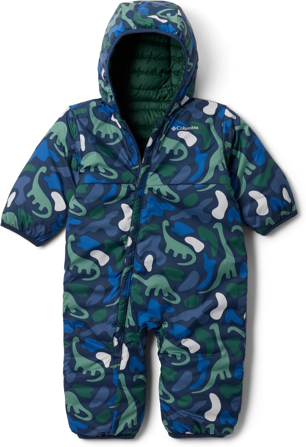 image:imageColumbia Kids Powder Lite II Reversible Bunting InfantCollegiate NavyRain ForestMountain Blue