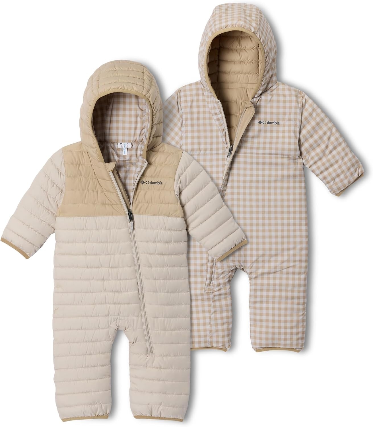 image:imageColumbia Kids Powder Lite II Reversible Bunting InfantDark StoneAncient Fossil