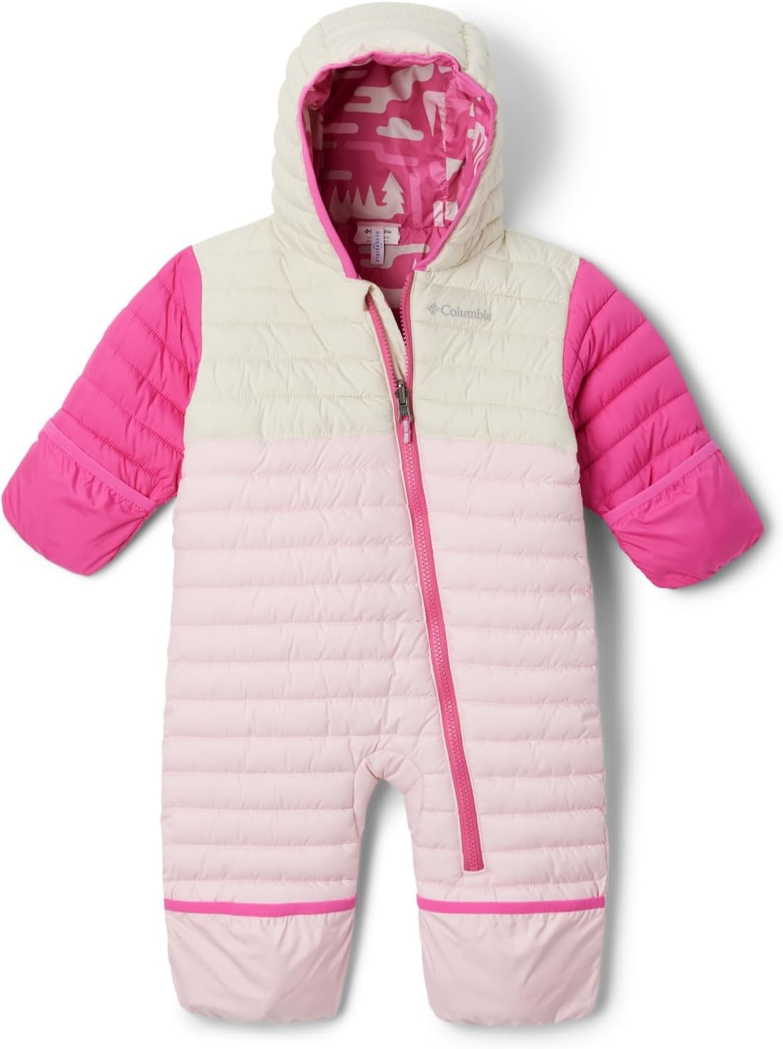 image:imageColumbia Kids Powder Lite II Reversible Bunting InfantSatin PinkChalkPink Ice