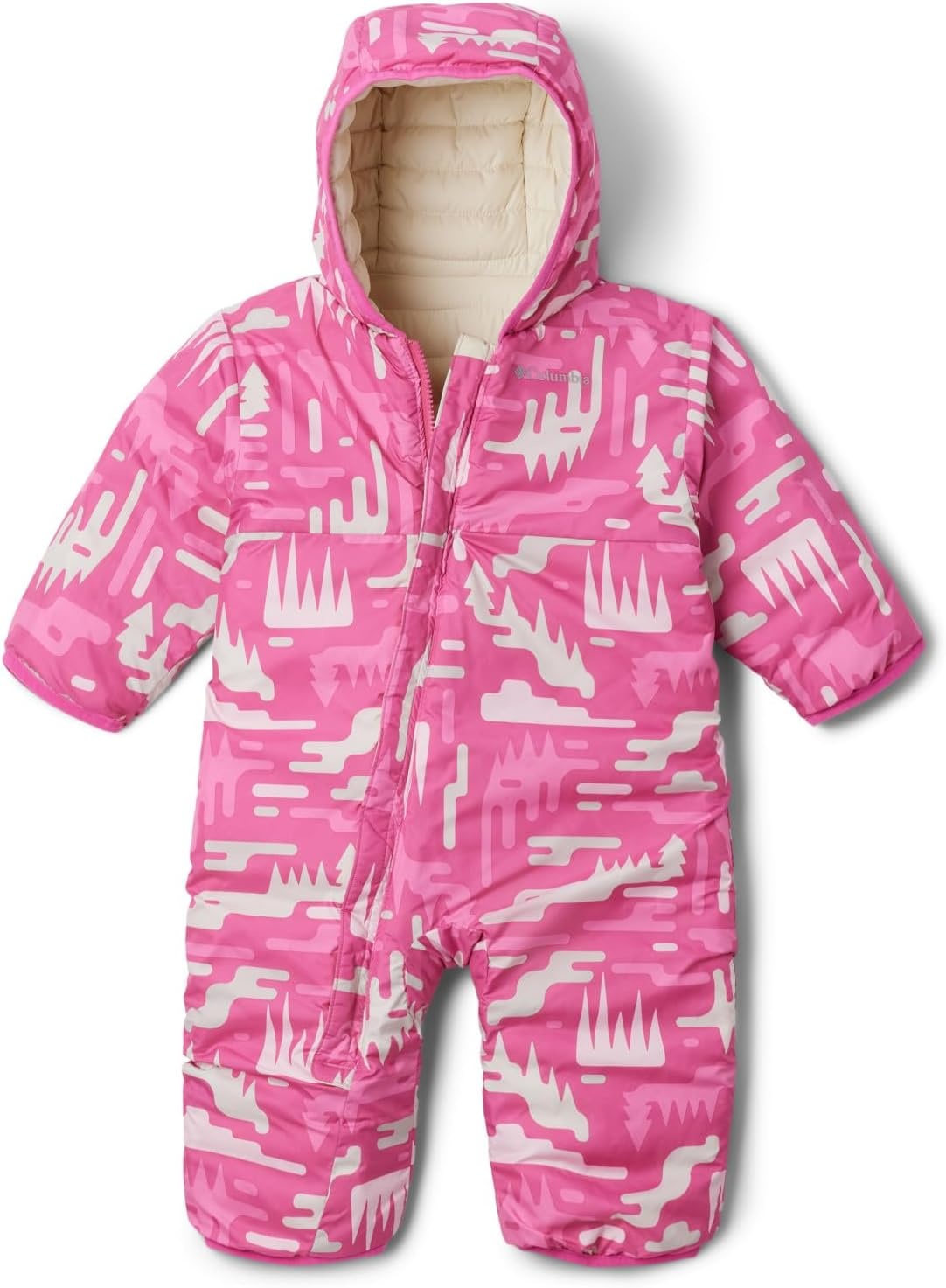 image:imageColumbia Kids Powder Lite II Reversible Bunting InfantSatin PinkChalkPink Ice