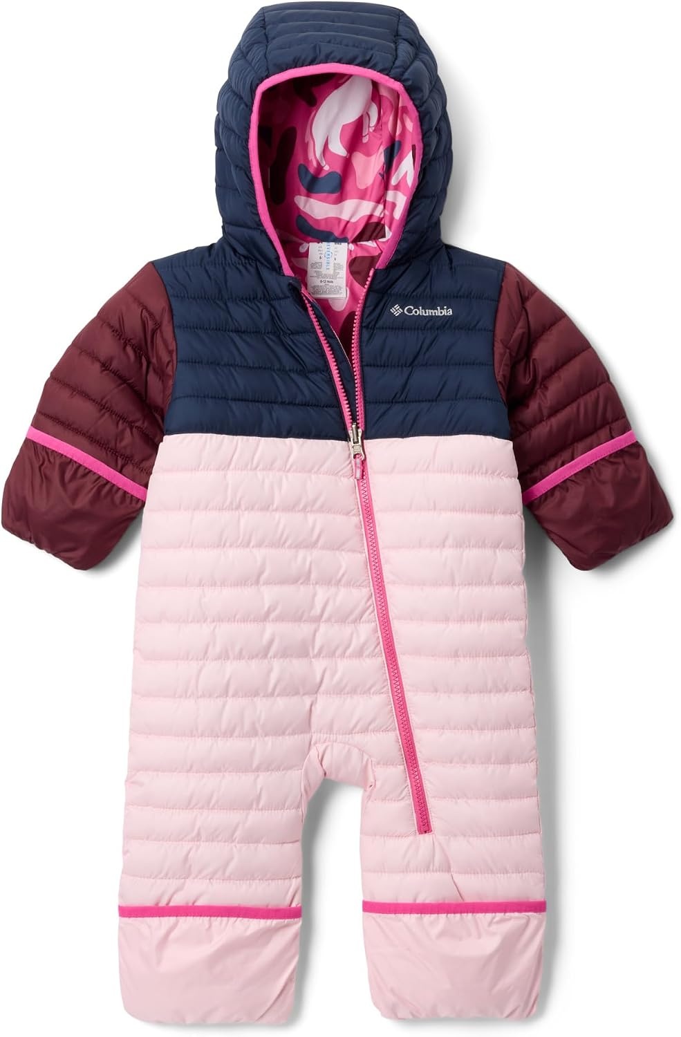 image:imageColumbia Kids Powder Lite II Reversible Bunting InfantSatin PinkCollegiate NavyRich Wine