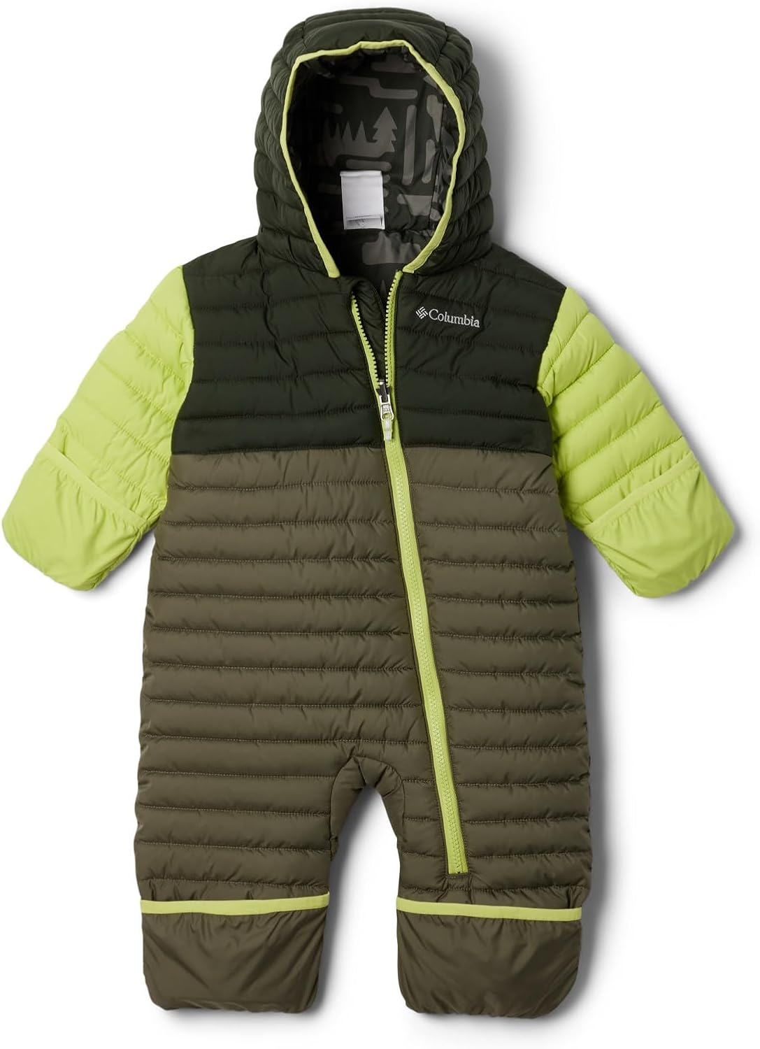 image:imageColumbia Kids Powder Lite II Reversible Bunting InfantStone GreenGreenscapeVoltage