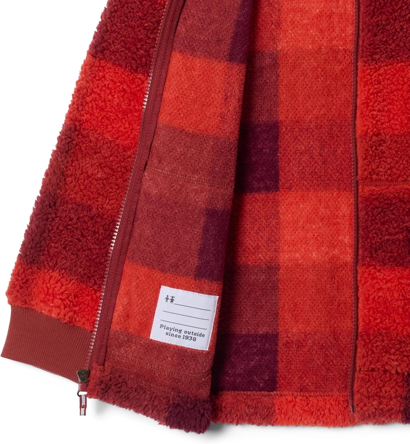 image:imageColumbia Kids Rugged Ridge Ii Printed Sherpa Full Zip little KidBig KidRed Oxide Multibuff