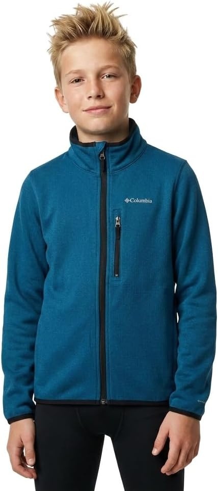 image:imageColumbia Unisex Kids Essential Hike Grid Fleece Full ZipPhoenix Blue