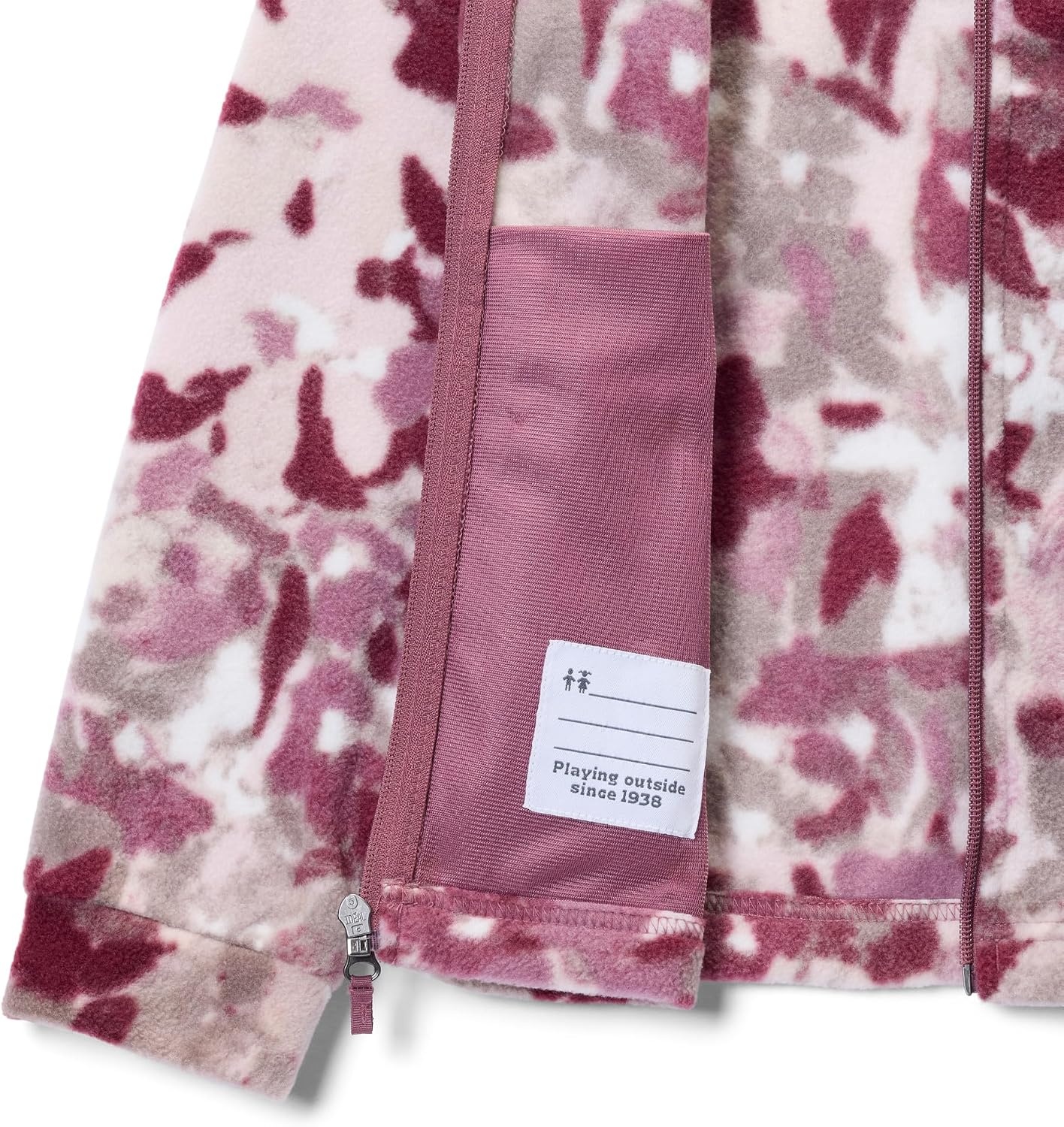 image:imageColumbia Youth Girls Toddler Benton Springs II Printed Fleece JacketAntique Mauve Primroses