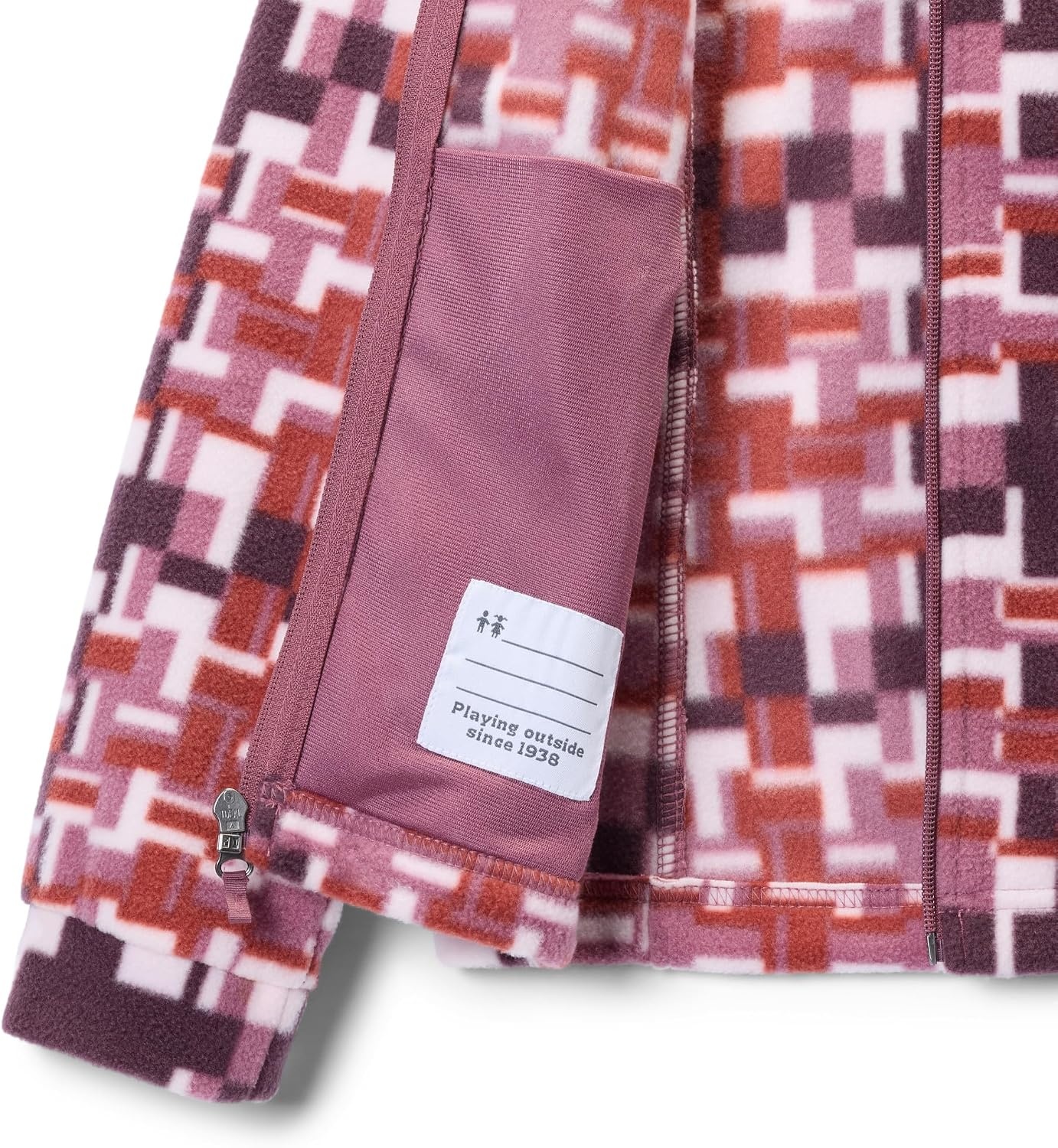 image:imageColumbia Youth Girls Toddler Benton Springs II Printed Fleece JacketAntique Mauve Unwoven