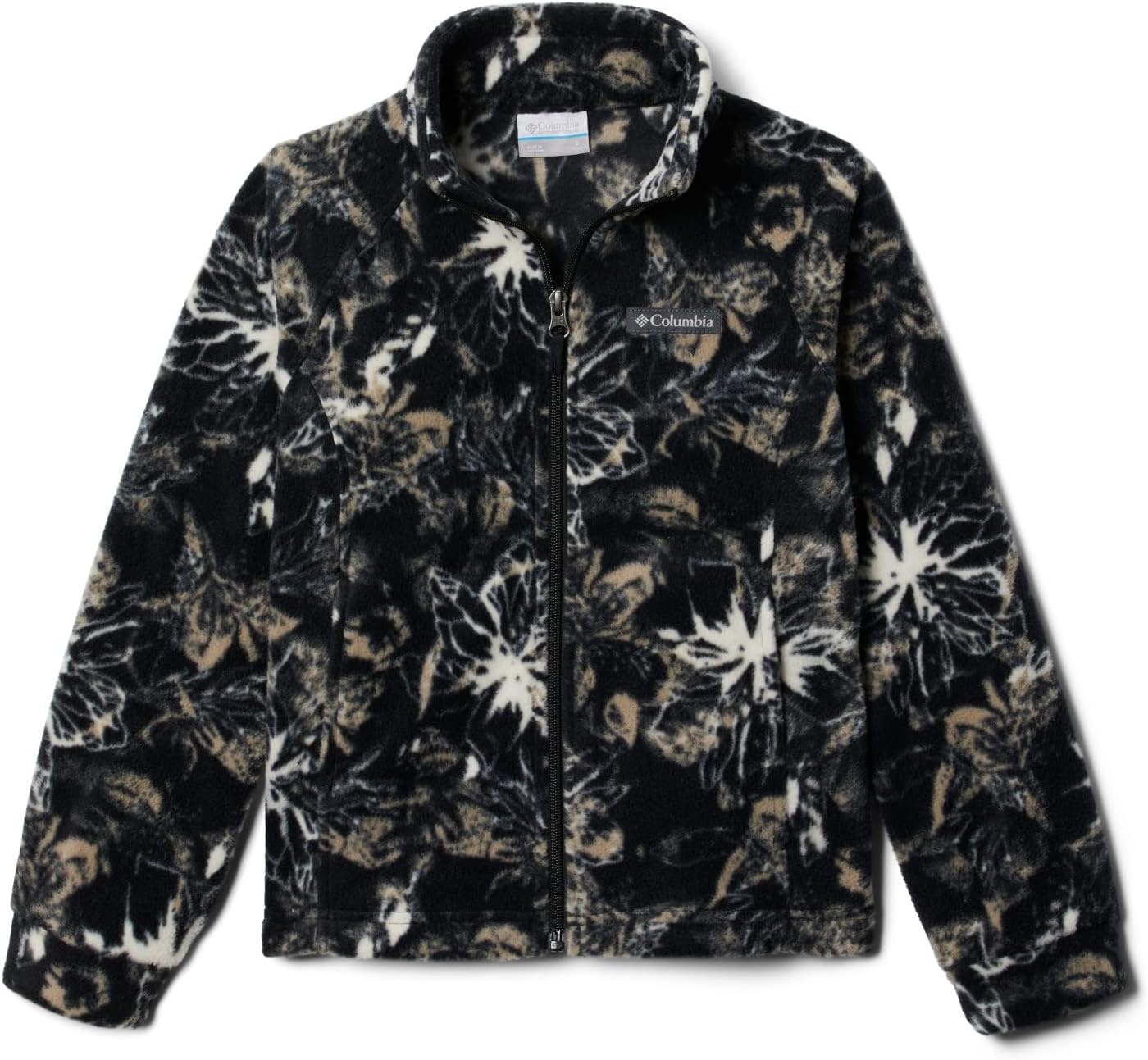 image:imageColumbia Youth Girls Toddler Benton Springs II Printed Fleece JacketBlack Aurelian