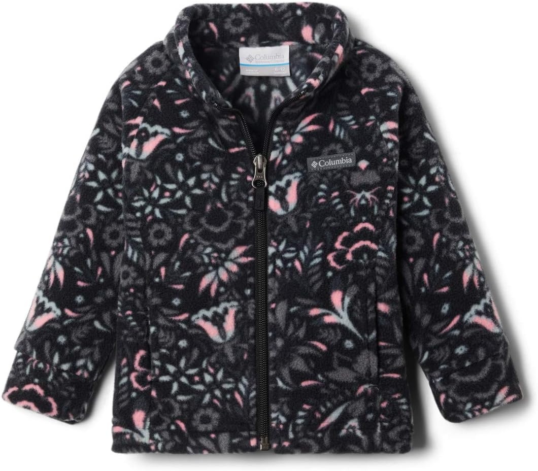 image:imageColumbia Youth Girls Toddler Benton Springs II Printed Fleece JacketBlack Folk Floral Print