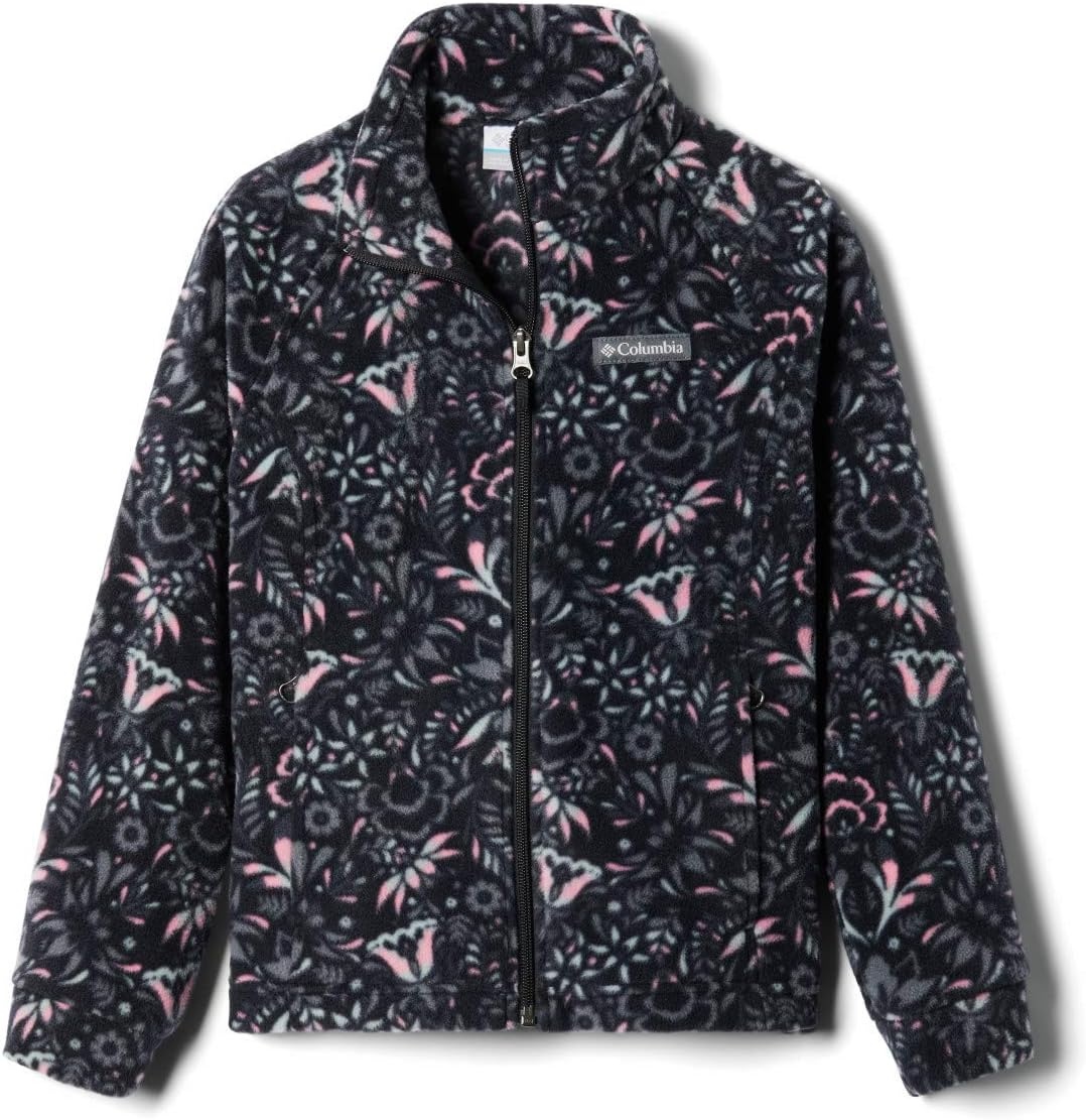 image:imageColumbia Youth Girls Toddler Benton Springs II Printed Fleece JacketBlack Folk Floral Print