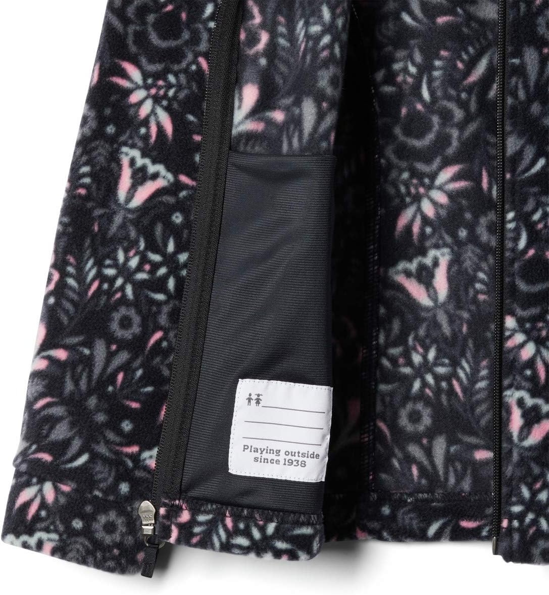 image:imageColumbia Youth Girls Toddler Benton Springs II Printed Fleece JacketBlack Folk Floral Print