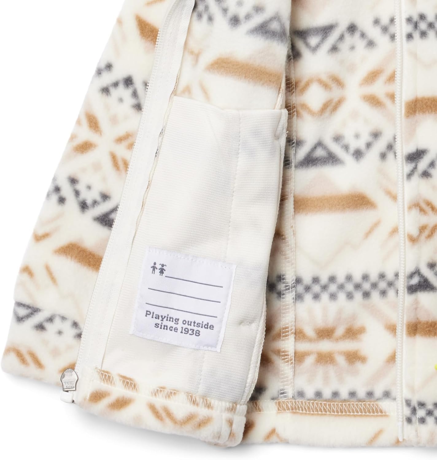 image:imageColumbia Youth Girls Toddler Benton Springs II Printed Fleece JacketChalk Checkered Peaks