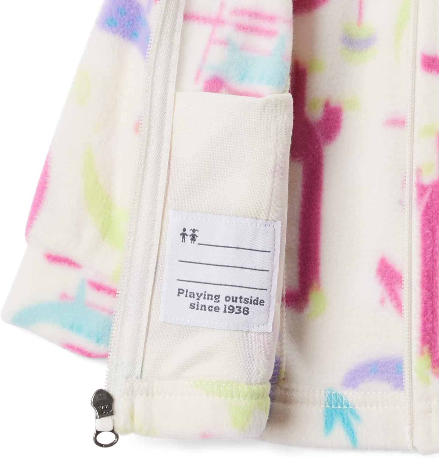 image:imageColumbia Youth Girls Toddler Benton Springs II Printed Fleece JacketChalk Skisaurus