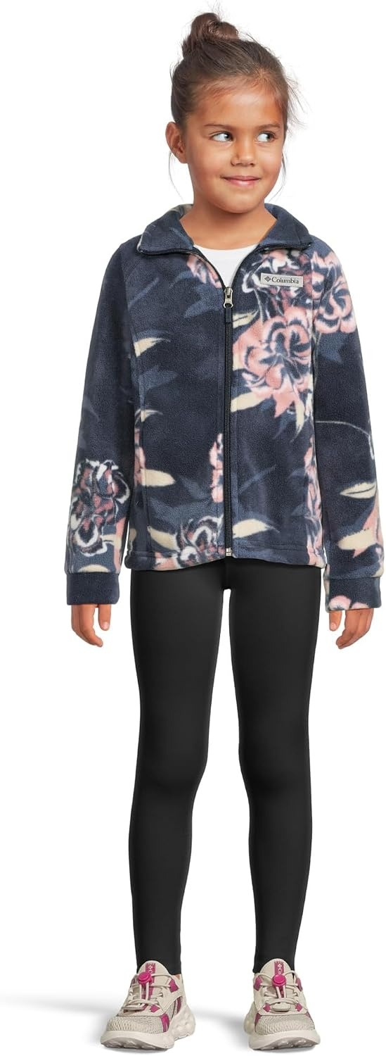 image:imageColumbia Youth Girls Toddler Benton Springs II Printed Fleece JacketCollegiate Navy Blossoming