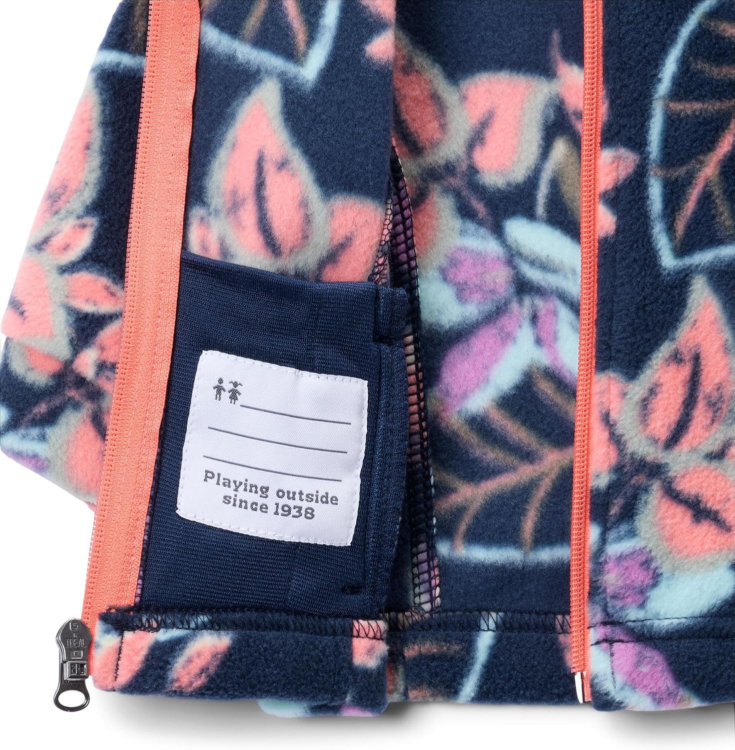 image:imageColumbia Youth Girls Toddler Benton Springs II Printed Fleece JacketHot Coral Pasteled