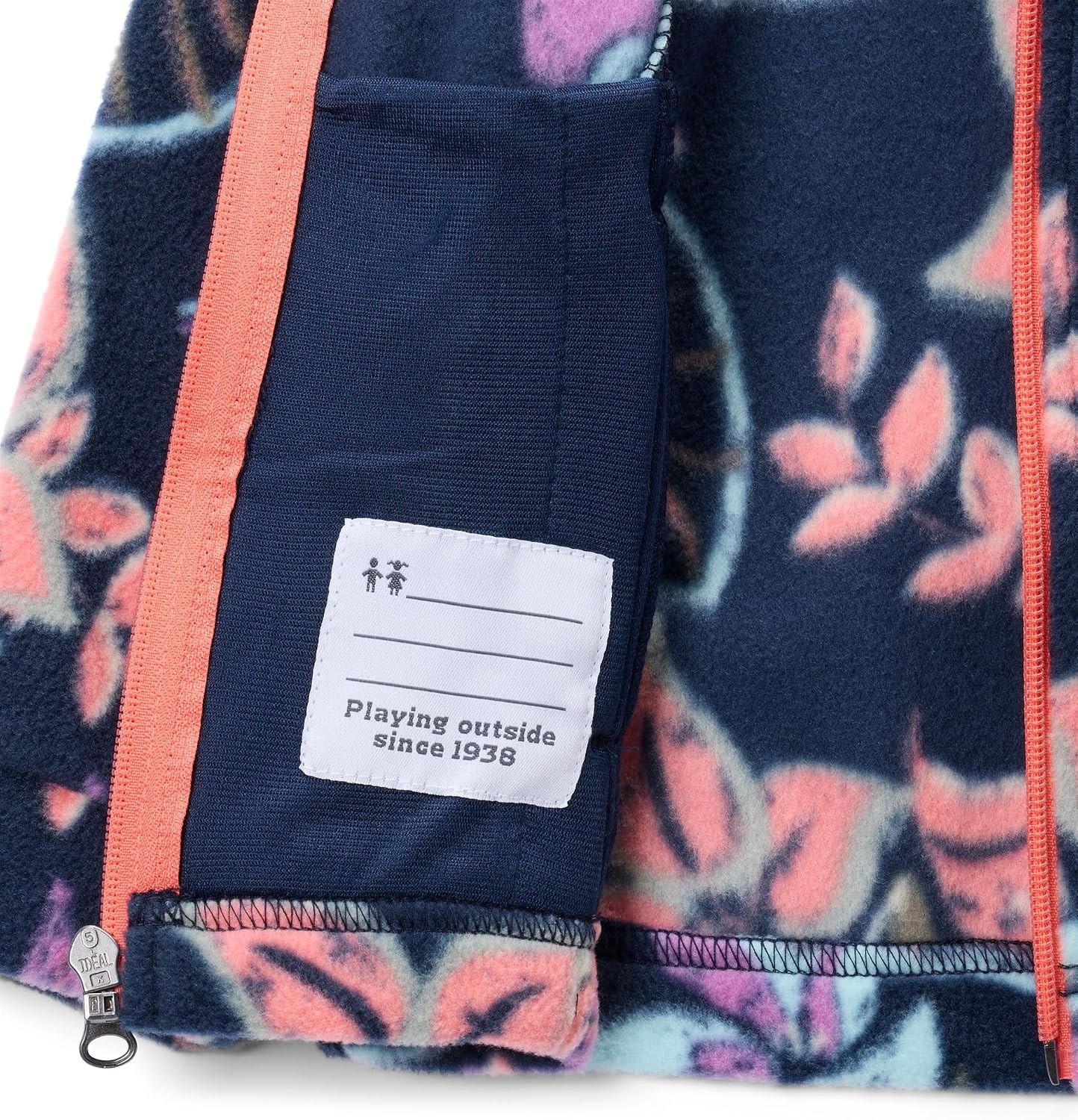image:imageColumbia Youth Girls Toddler Benton Springs II Printed Fleece JacketHot Coral Pasteled