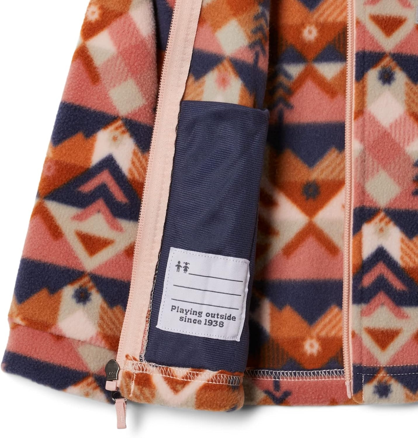 image:imageColumbia Youth Girls Toddler Benton Springs II Printed Fleece JacketPeach Blossom Checkpoint