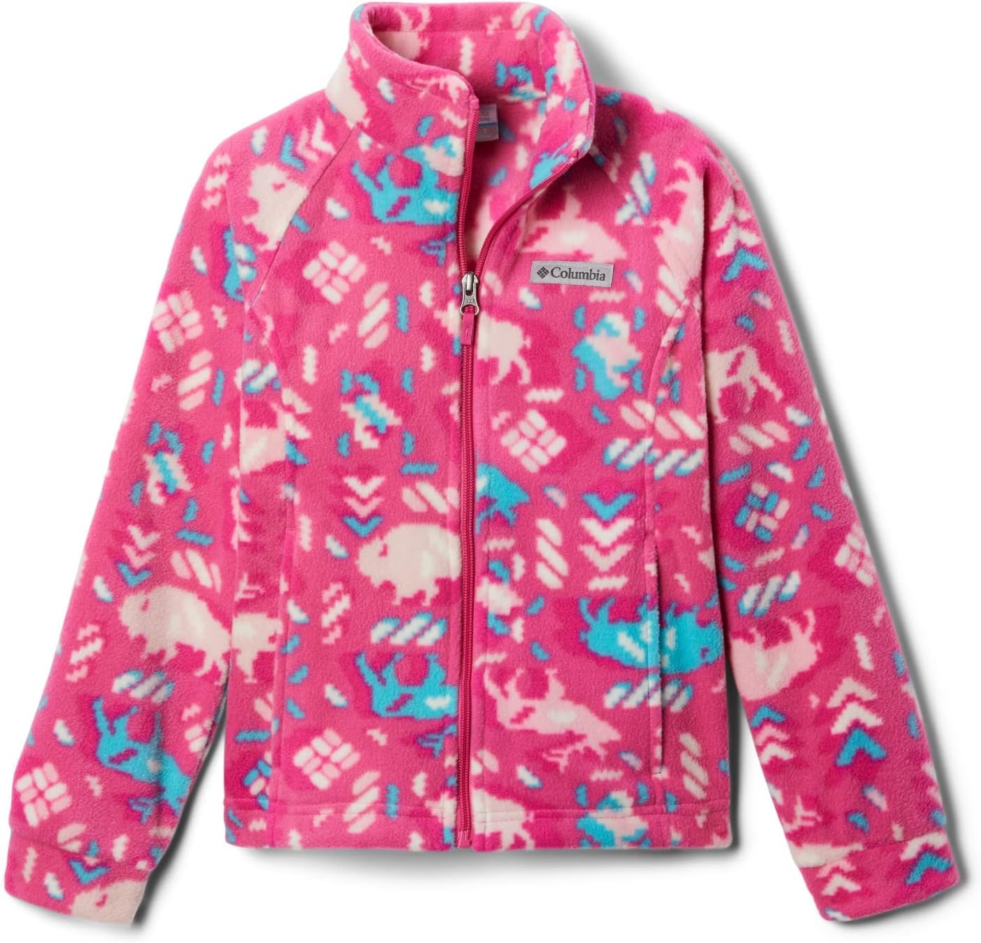 image:imageColumbia Youth Girls Toddler Benton Springs II Printed Fleece JacketPink Ice Buffaloroam