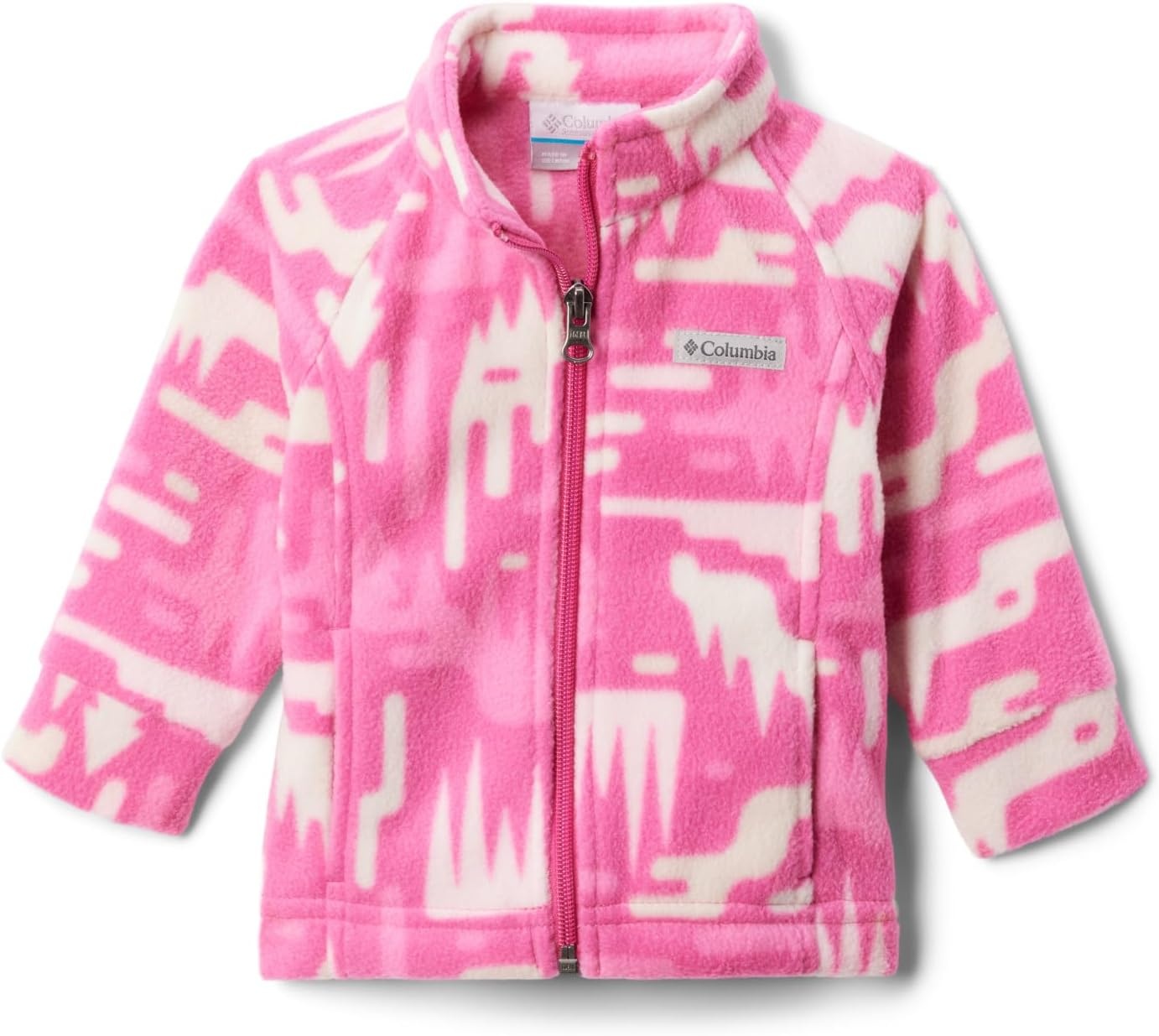 image:imageColumbia Youth Girls Toddler Benton Springs II Printed Fleece JacketPink Ice Highland