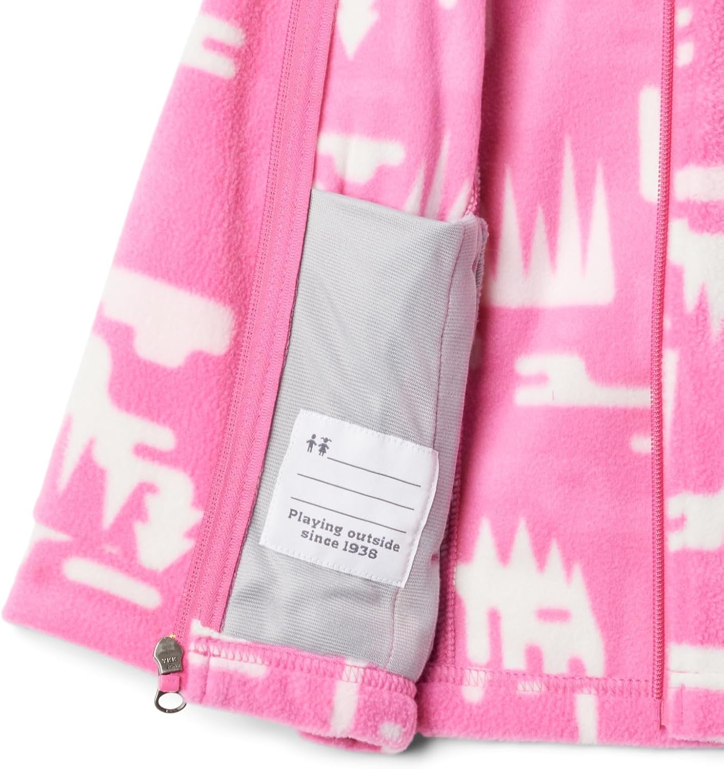 image:imageColumbia Youth Girls Toddler Benton Springs II Printed Fleece JacketPink Ice Highland