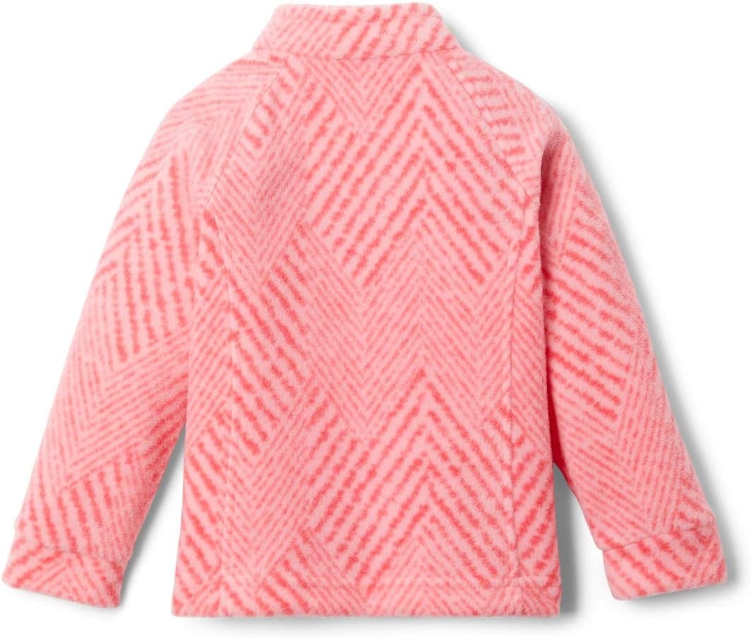 image:imageColumbia Youth Girls Toddler Benton Springs II Printed Fleece JacketPink Orchid Chevron Print