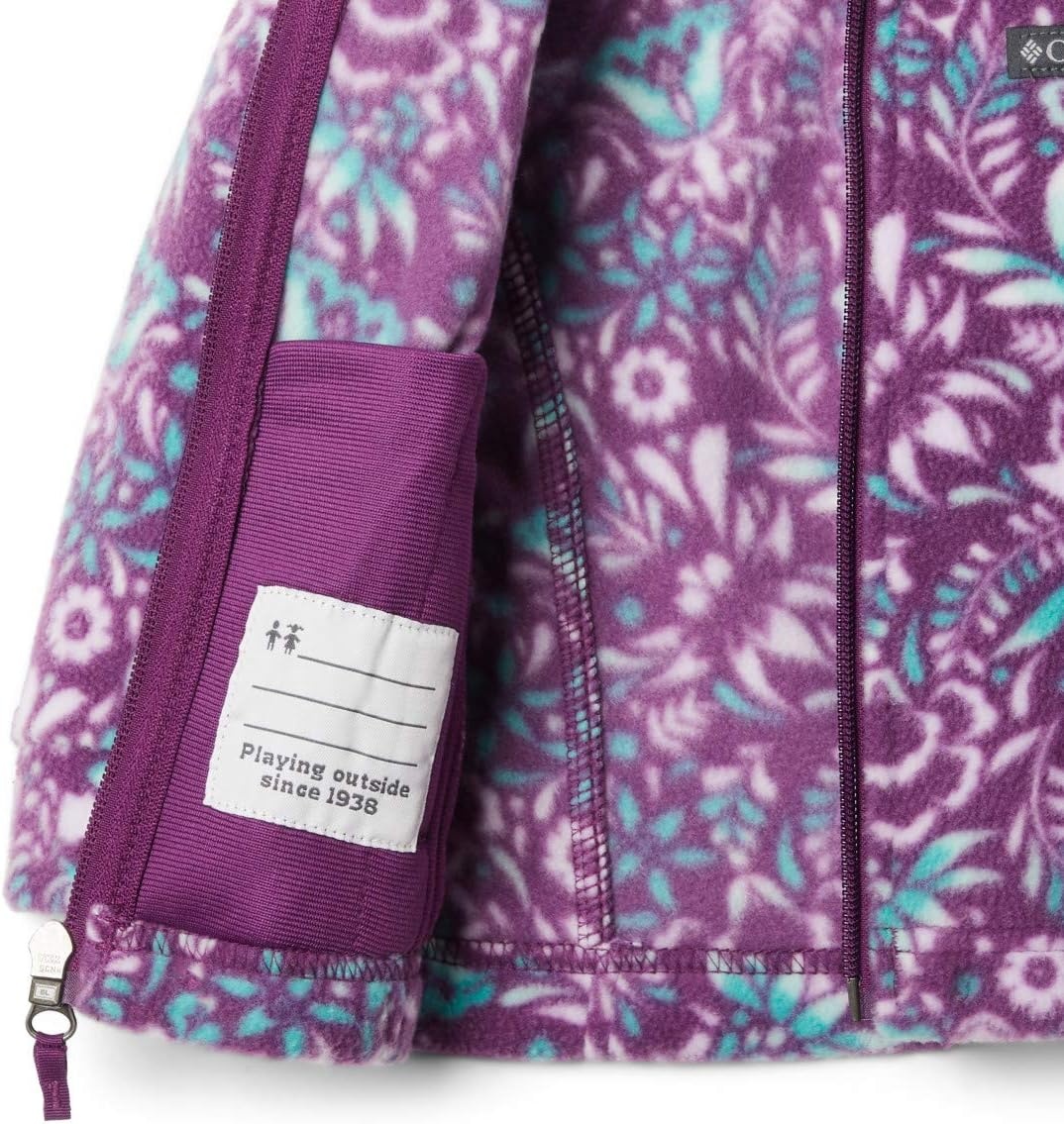 image:imageColumbia Youth Girls Toddler Benton Springs II Printed Fleece JacketPlum Folk Floral Print
