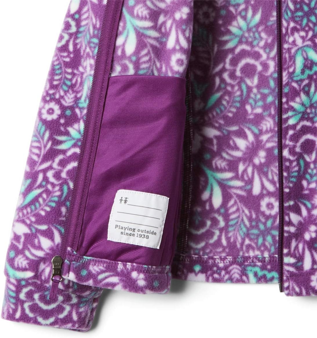 image:imageColumbia Youth Girls Toddler Benton Springs II Printed Fleece JacketPlum Folk Floral Print