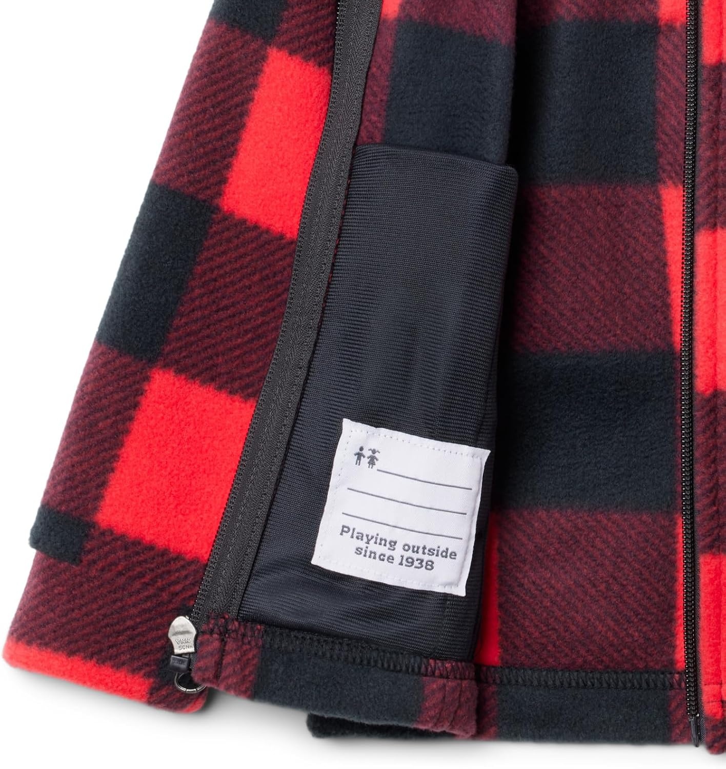 image:imageColumbia Youth Girls Toddler Benton Springs II Printed Fleece JacketRed Lily Check