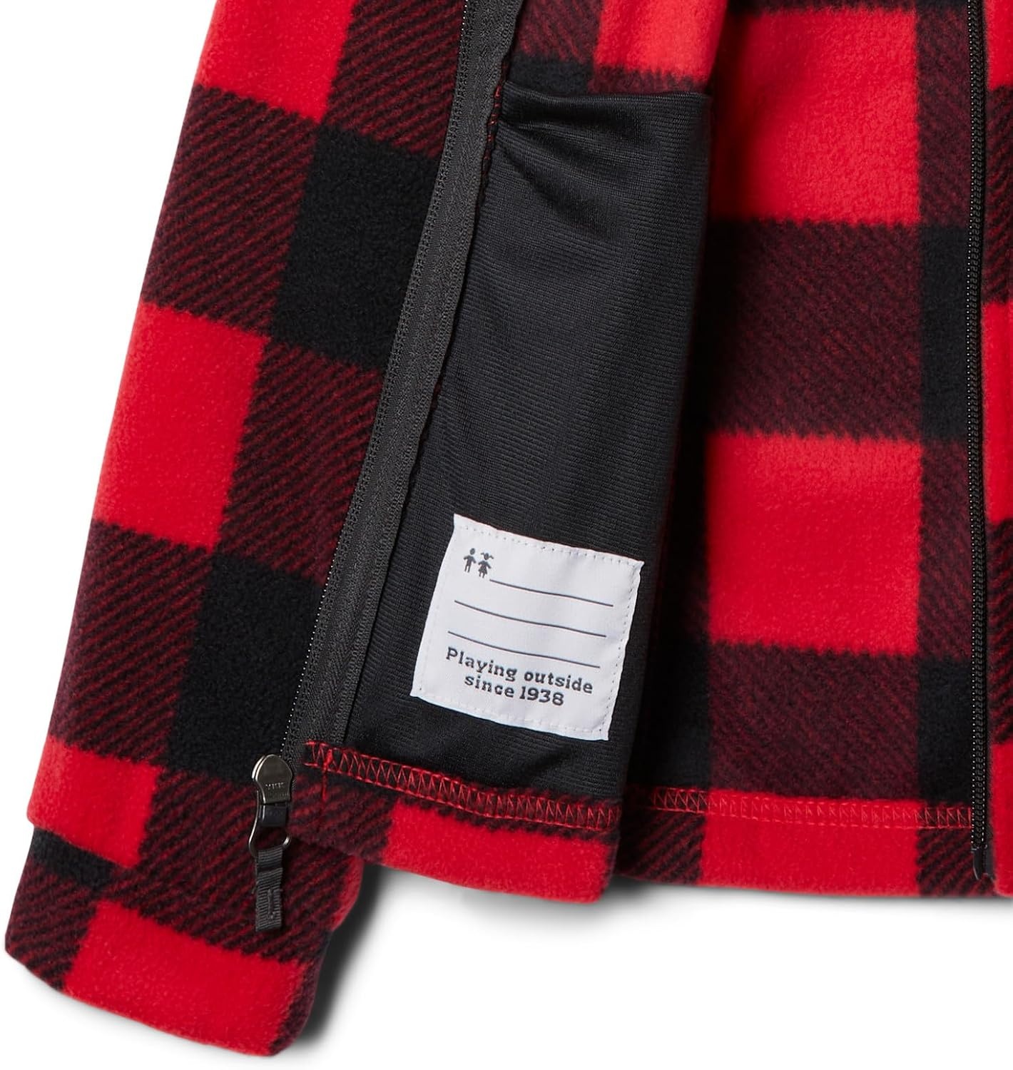 image:imageColumbia Youth Girls Toddler Benton Springs II Printed Fleece JacketRed Lily Check