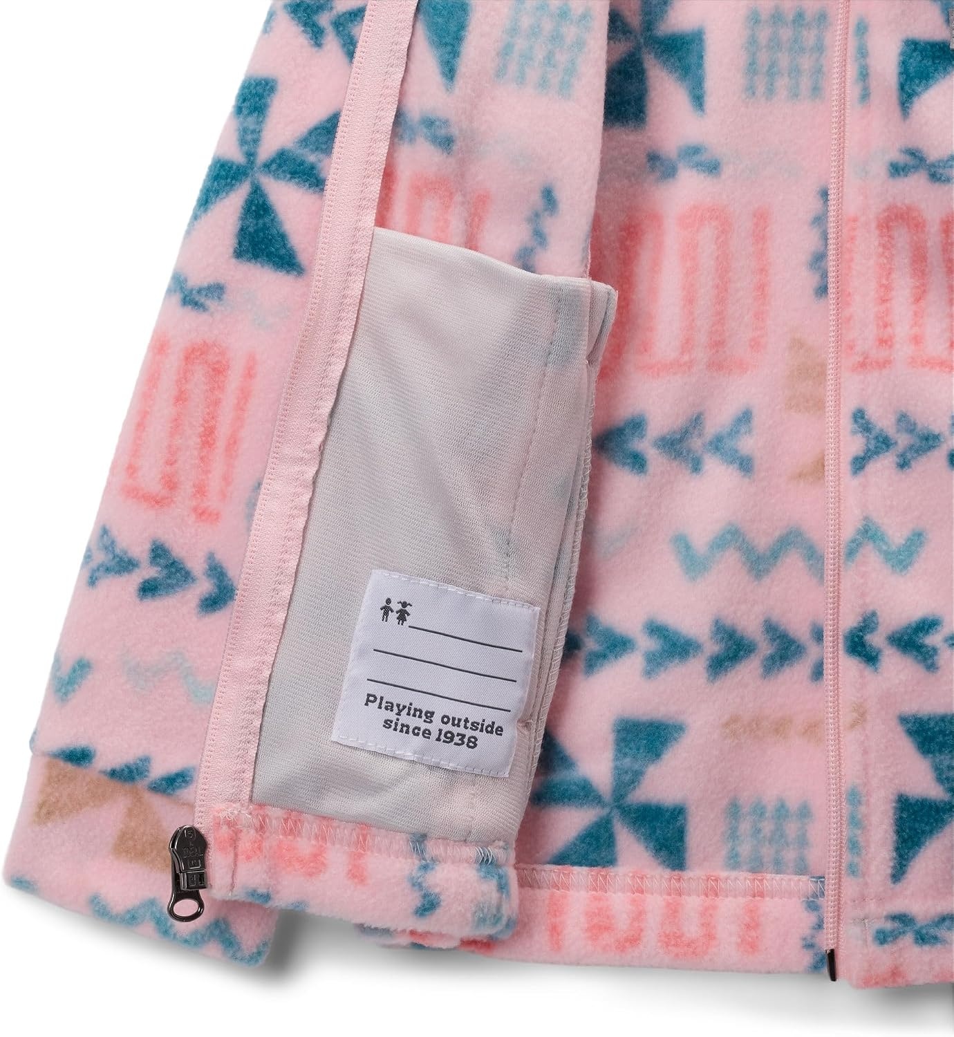 image:imageColumbia Youth Girls Toddler Benton Springs II Printed Fleece JacketSatin Pink Outerbounds