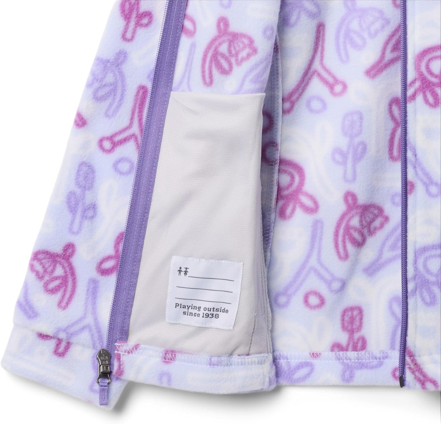 image:imageColumbia Youth Girls Toddler Benton Springs II Printed Fleece JacketSnowdrift Marker Made