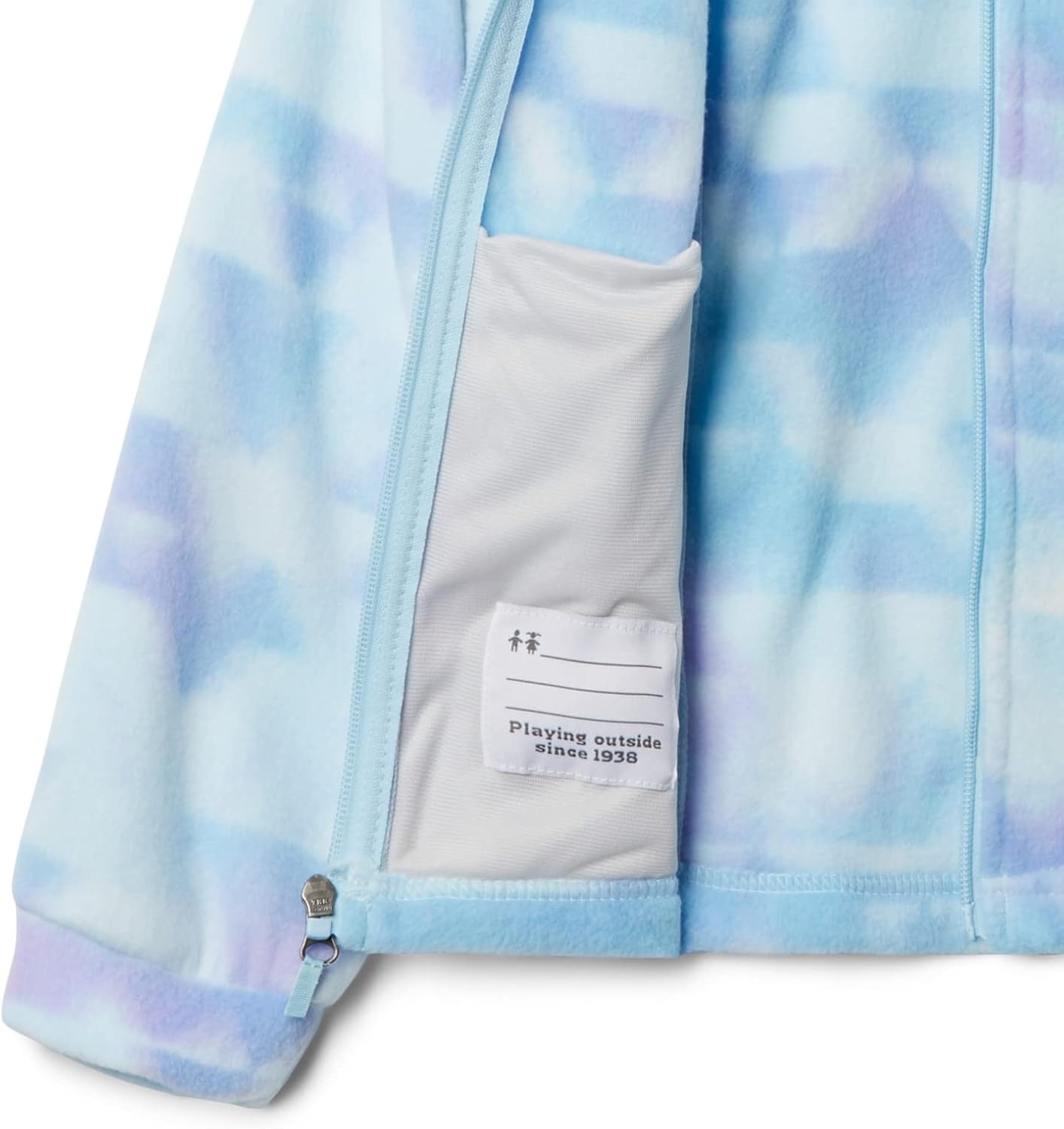 image:imageColumbia Youth Girls Toddler Benton Springs II Printed Fleece JacketSpring Blue Distant Peaks
