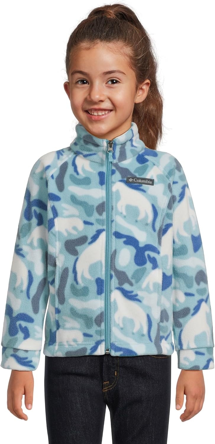 image:imageColumbia Youth Girls Toddler Benton Springs II Printed Fleece JacketVintage Blue Uniflauge