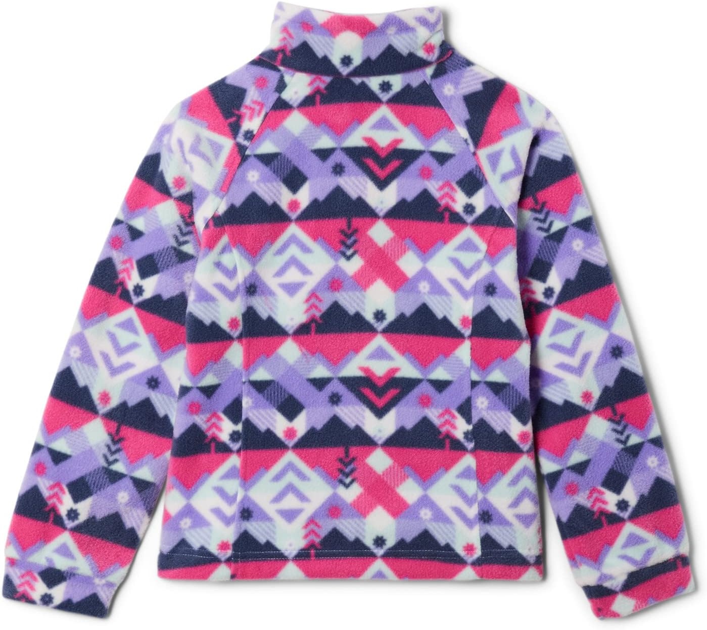 image:imageColumbia Youth Girls Toddler Benton Springs II Printed Fleece JacketWhite Checkpoint