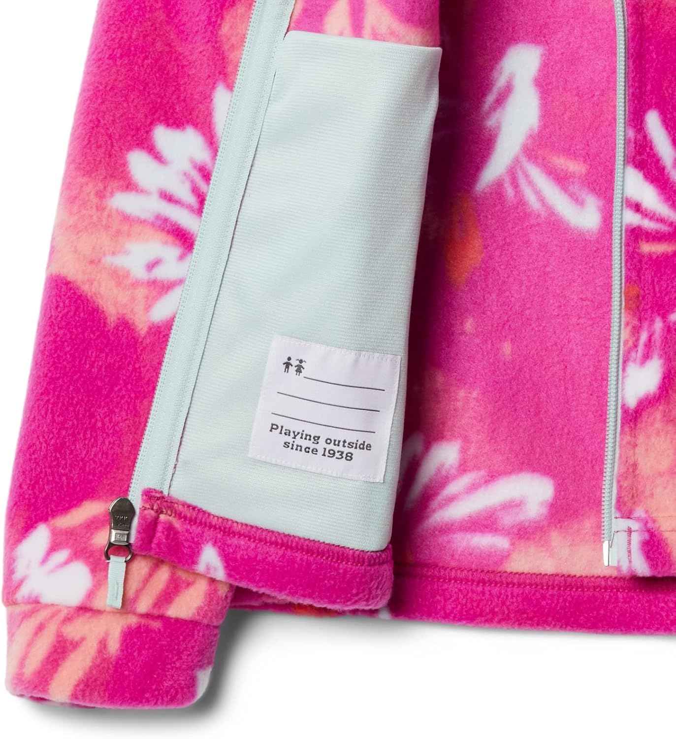 image:imageColumbia Youth Girls Toddler Benton Springs II Printed Fleece JacketWild Fuchsia Daisy Party Multi