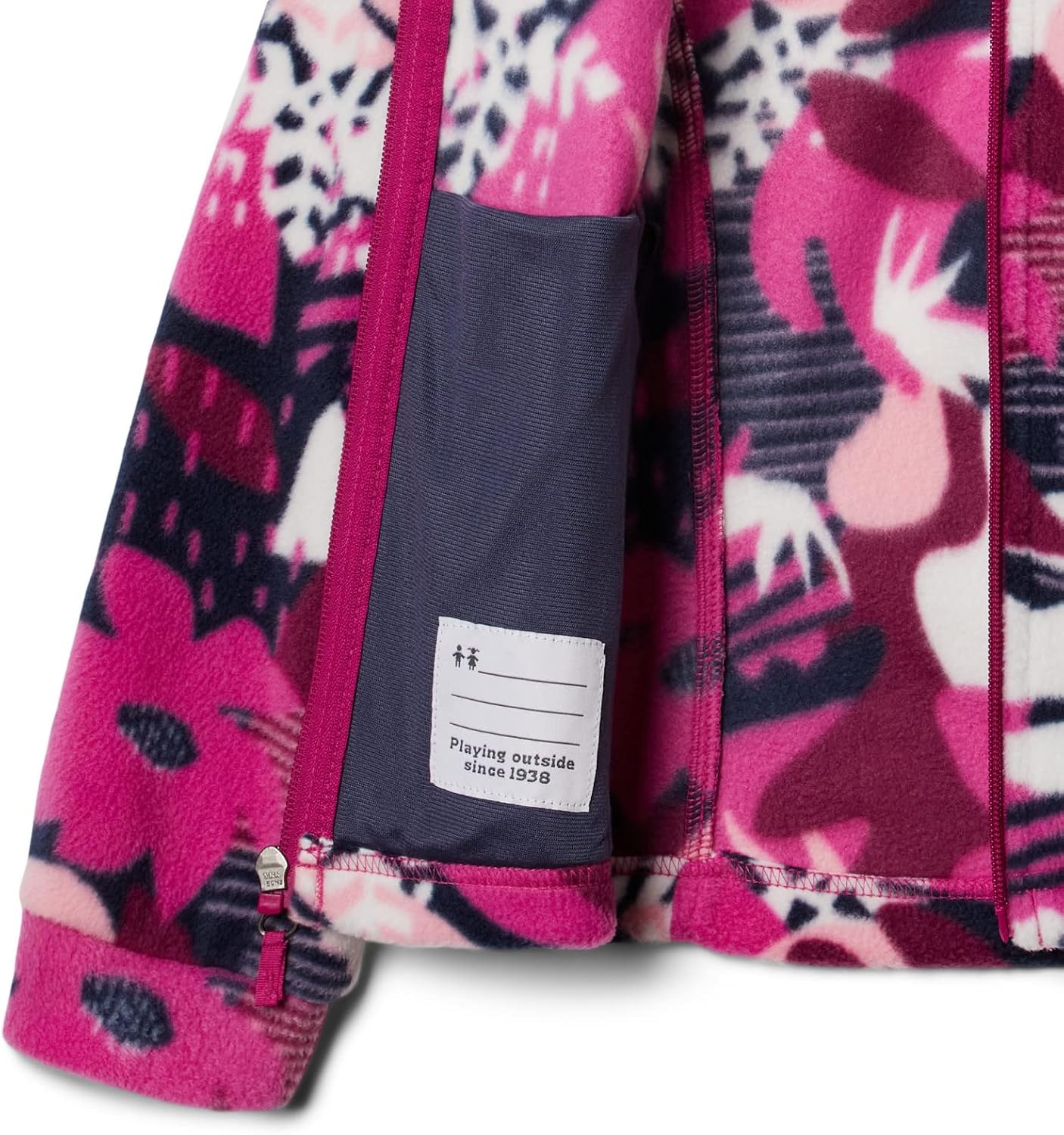 image:imageColumbia Youth Girls Toddler Benton Springs II Printed Fleece JacketWild Fuchsia Scraptanical