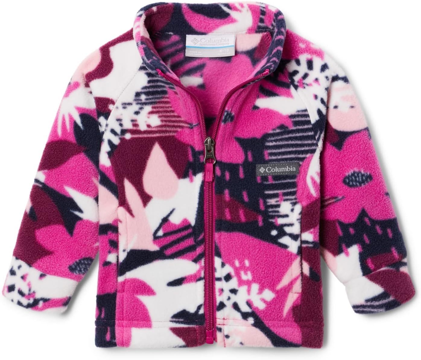 image:imageColumbia Youth Girls Toddler Benton Springs II Printed Fleece JacketWild Fuchsia Scraptanical
