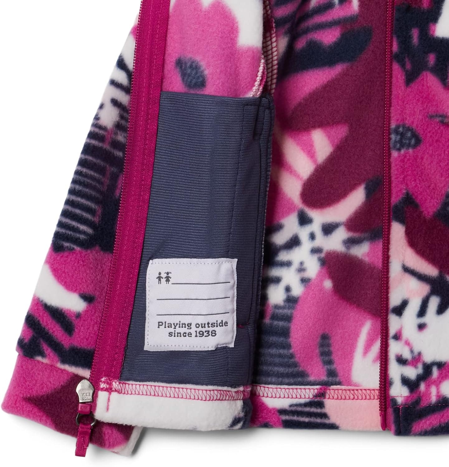 image:imageColumbia Youth Girls Toddler Benton Springs II Printed Fleece JacketWild Fuchsia Scraptanical