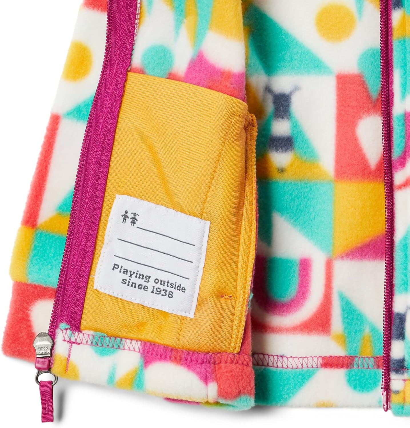 image:imageColumbia Youth Girls Toddler Benton Springs II Printed Fleece JacketWild Fuchsia Summer Escape