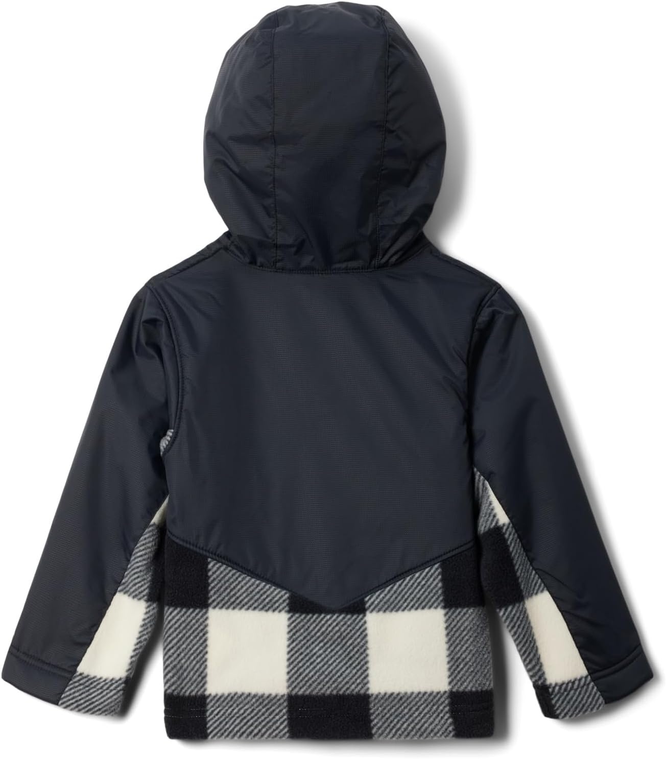 image:imageColumbia Youth Infant Steens Mountain II Overlay Fleece HoodieChalk CheckBlack