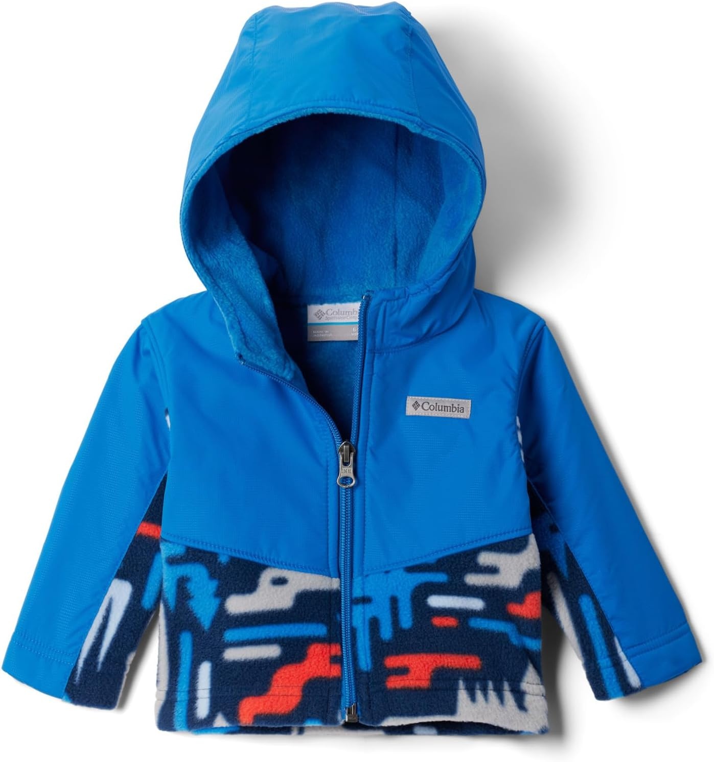 image:imageColumbia Youth Infant Steens Mountain II Overlay Fleece HoodieCollegiate Navy HighlandBright Indigo