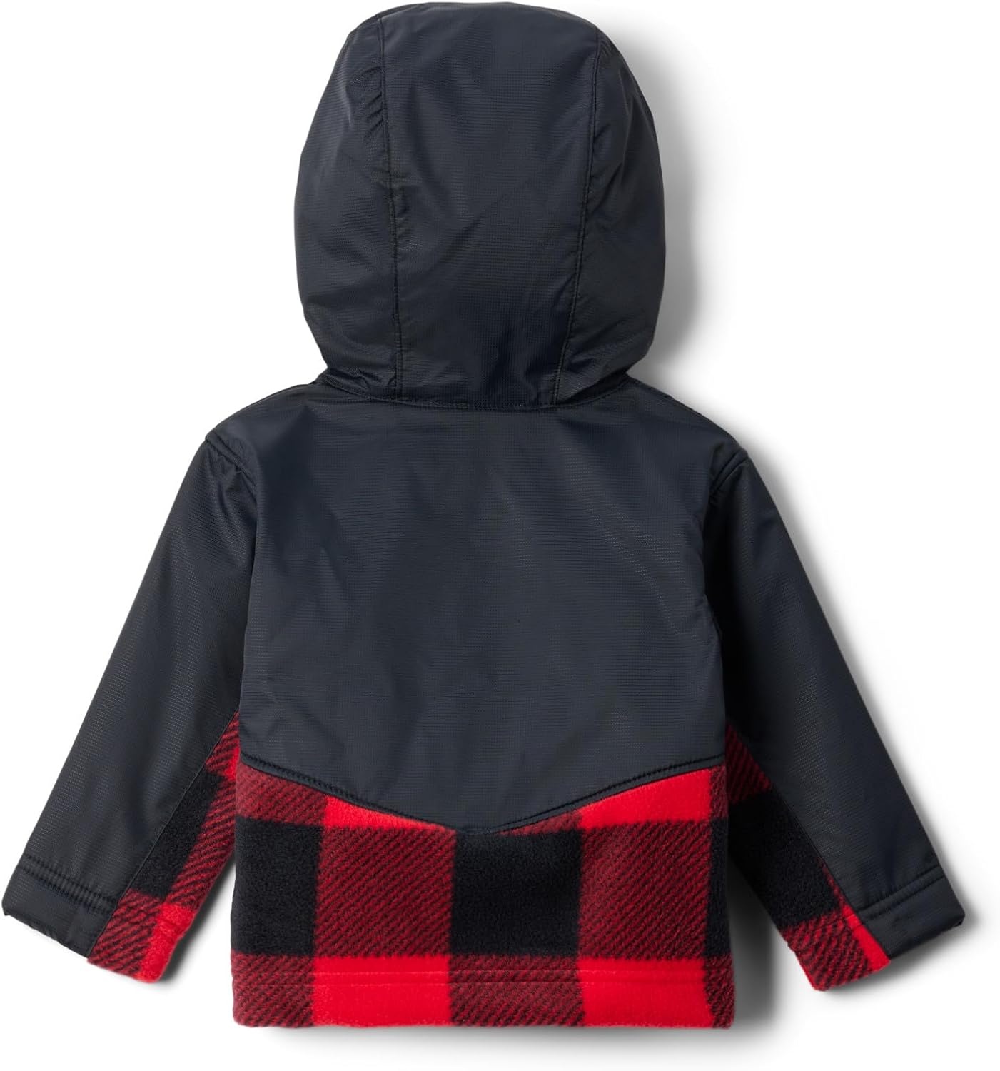 image:imageColumbia Youth Infant Steens Mountain II Overlay Fleece HoodieMountain Red CheckBlack