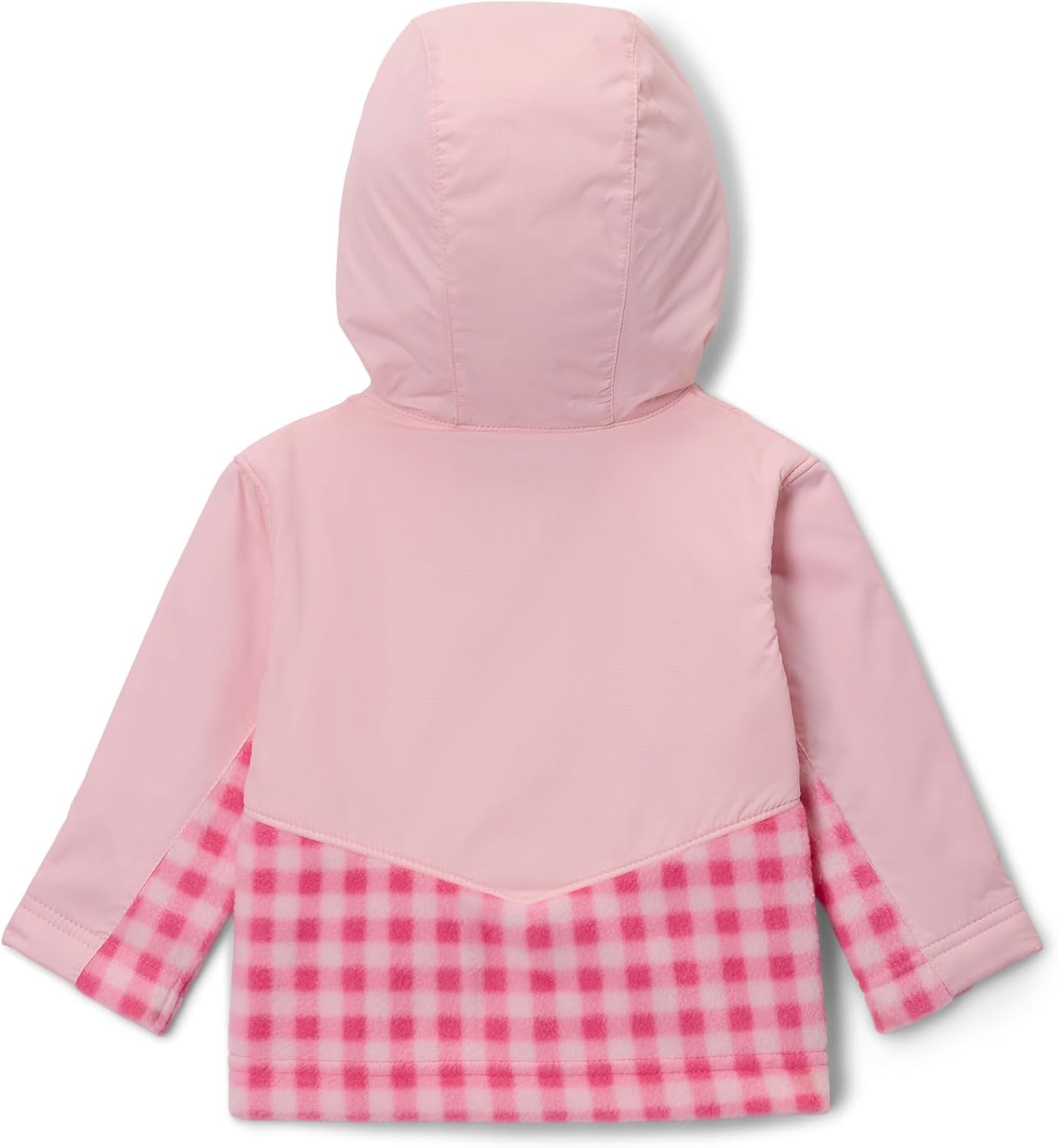 image:imageColumbia Youth Infant Steens Mountain II Overlay Fleece HoodieNico GinghamSatin Pink