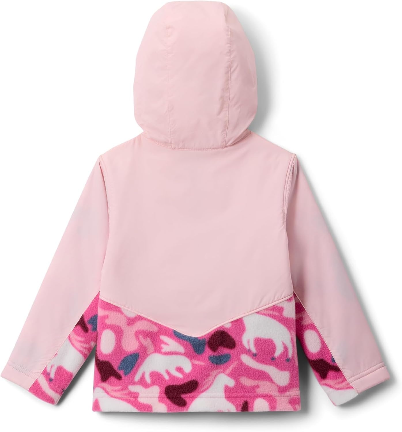 image:imageColumbia Youth Infant Steens Mountain II Overlay Fleece HoodiePink Ice UniflaugeSatin Pink