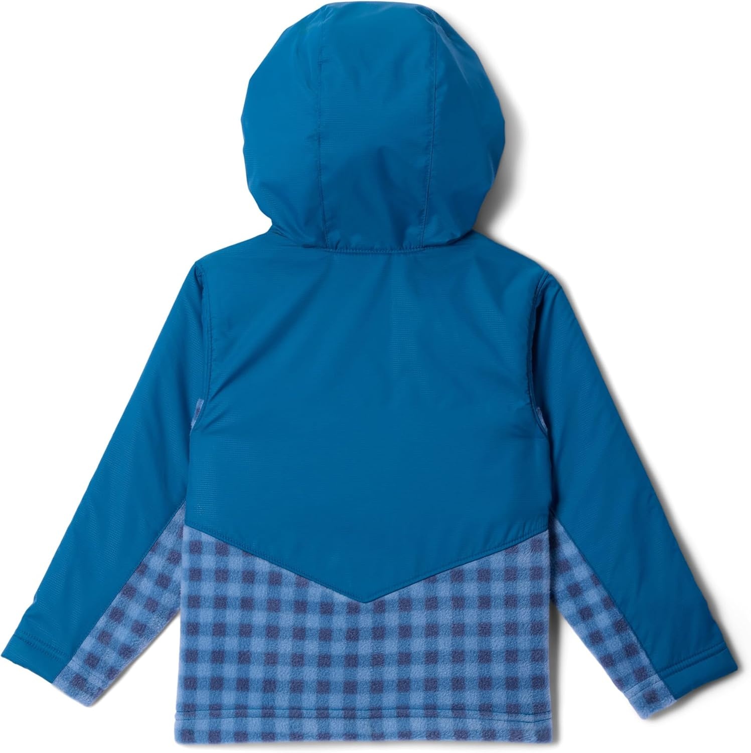 image:imageColumbia Youth Infant Steens Mountain II Overlay Fleece HoodieRainy Day GinghamPhoenix Blue