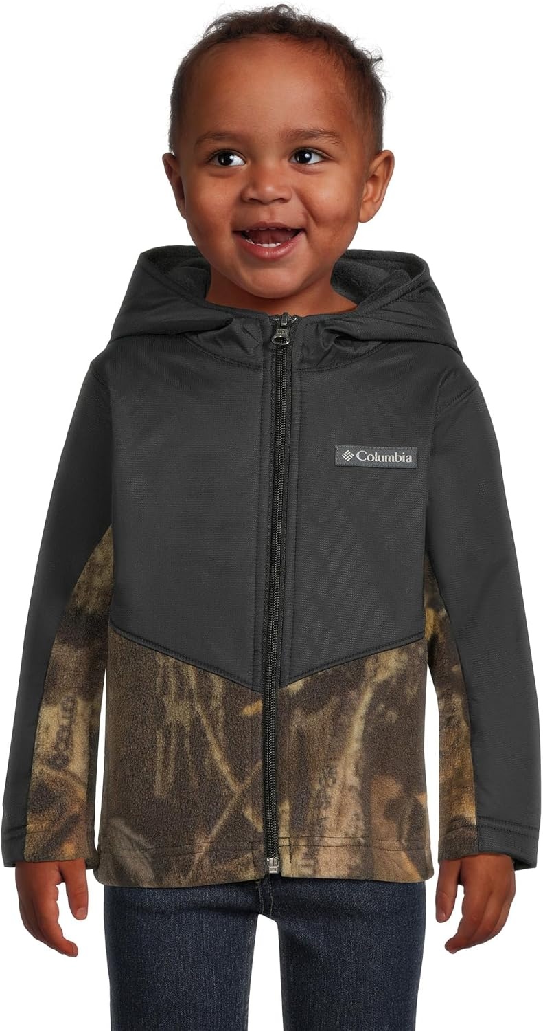 image:imageColumbia Youth Infant Steens Mountain II Overlay Fleece HoodieTimberwolfBlack
