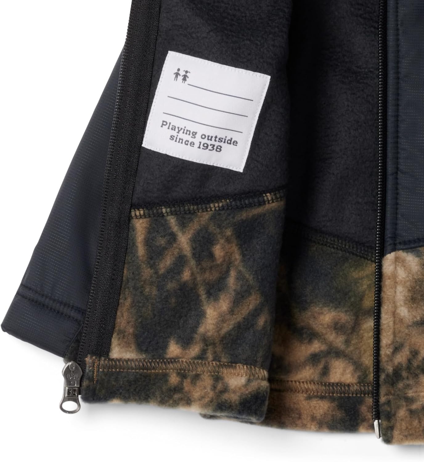 image:imageColumbia Youth Infant Steens Mountain II Overlay Fleece HoodieTimberwolfBlack
