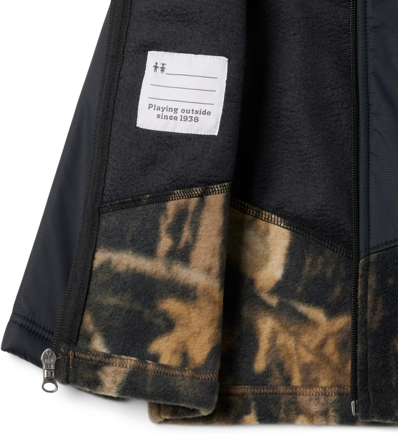 image:imageColumbia Youth Infant Steens Mountain II Overlay Fleece HoodieTimberwolfBlack