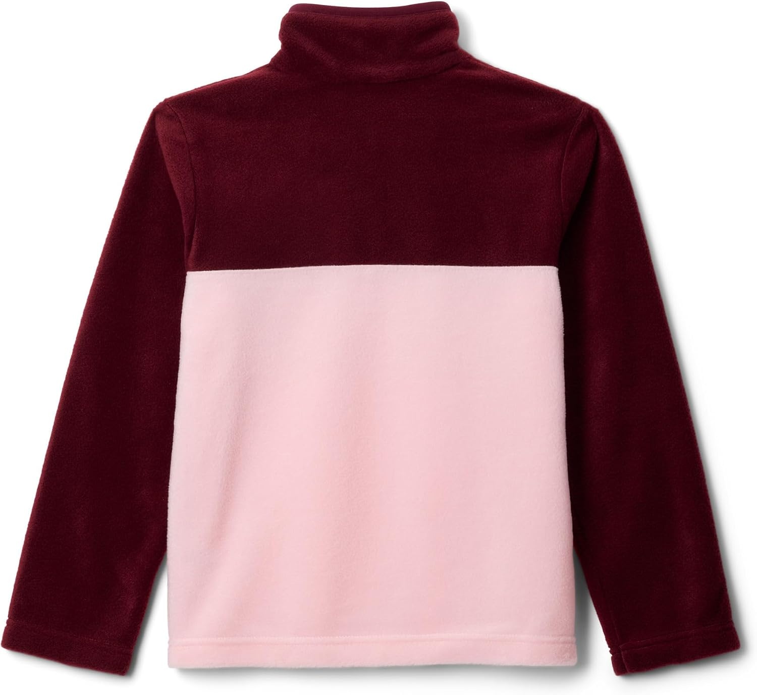 image:imageColumbia Youth Steens Mountain II 14 Snap Fleece PullOverSatin PinkRich Wine
