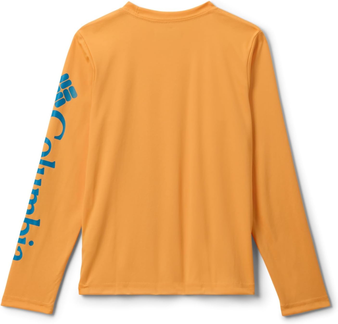 image:imageColumbia boys Terminal Tackle Long Sleeve TeeSummer OrangeBlue Echo Logo